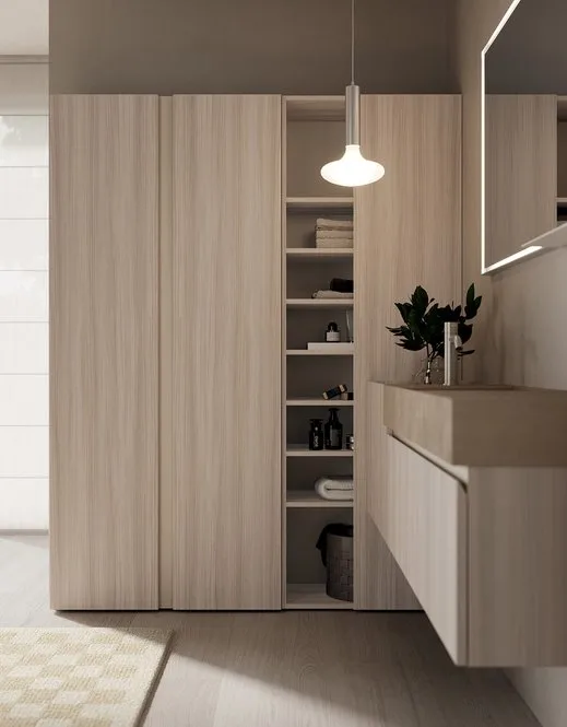 Ink NK009 - Mobile Bagno Luxury Compab L 160+190,5 x P 37/38 cm 6 Mobile bagno Ink NK009 Compab - colonne