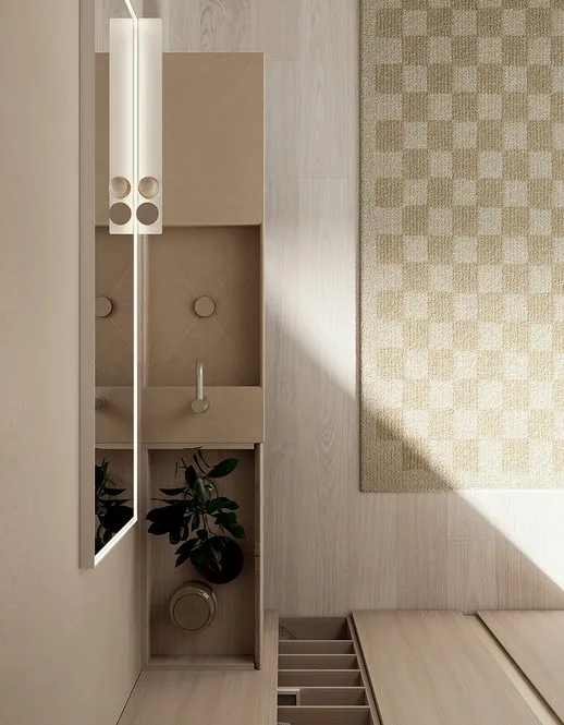 Ink NK009 - Mobile Bagno Luxury Compab L 160+190,5 x P 37/38 cm 2 Mobile bagno Ink NK009 Compab - lavabo vista dall'alto