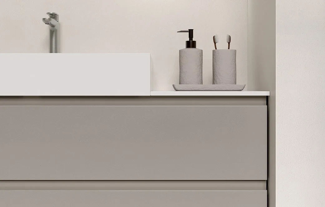 Ink NK013 - Mobile Bagno Luxury Compab L 106+100 x P 46/20,8 cm 4 Mobile bagno Ink NK013 Compab - dettaglio finitura