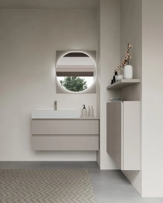 Ink NK013 - Mobile Bagno Luxury Compab L 106+100 x P 46/20,8 cm 3 Mobile bagno Ink NK013 Compab - vista secondaria