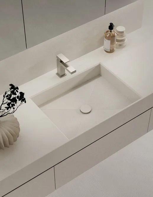 Ink NK014 - Mobile Bagno Luxury Compab L 120+140,5 x P 20,8/51 cm 3 Mobile bagno Ink NK014 Compab - dettaglio lavabo