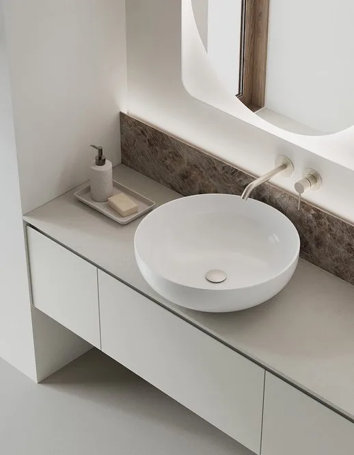 Ink NK015 - Mobile Bagno Luxury Compab L 140+210 x P 46/37 cm 4 Mobile bagno Ink NK015 Compab - lavabo