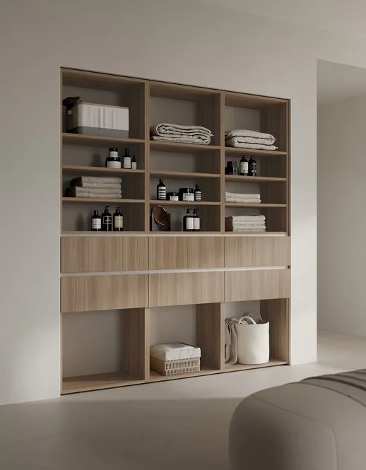 Ink NK016 - Mobile Bagno Luxury Compab L 180+210 x P 37/51 cm 5 Mobile bagno Ink NK016 Compab - dettaglio colonne