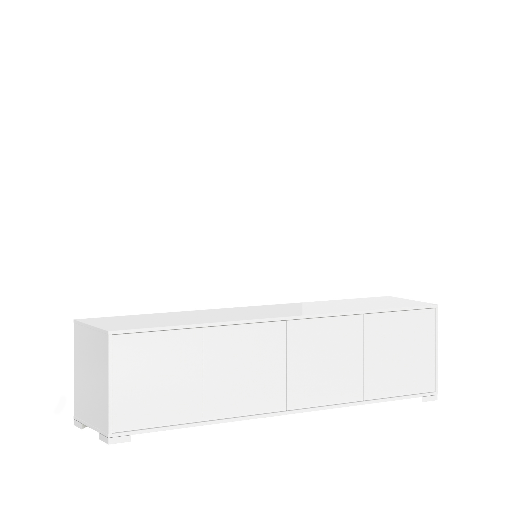 Porta TV moderno 4 ante 172x40x48 cm Lumina bianco lucido 4 Porta TV moderno 4 ante 172x40x48 cm Lumina bianco lucido