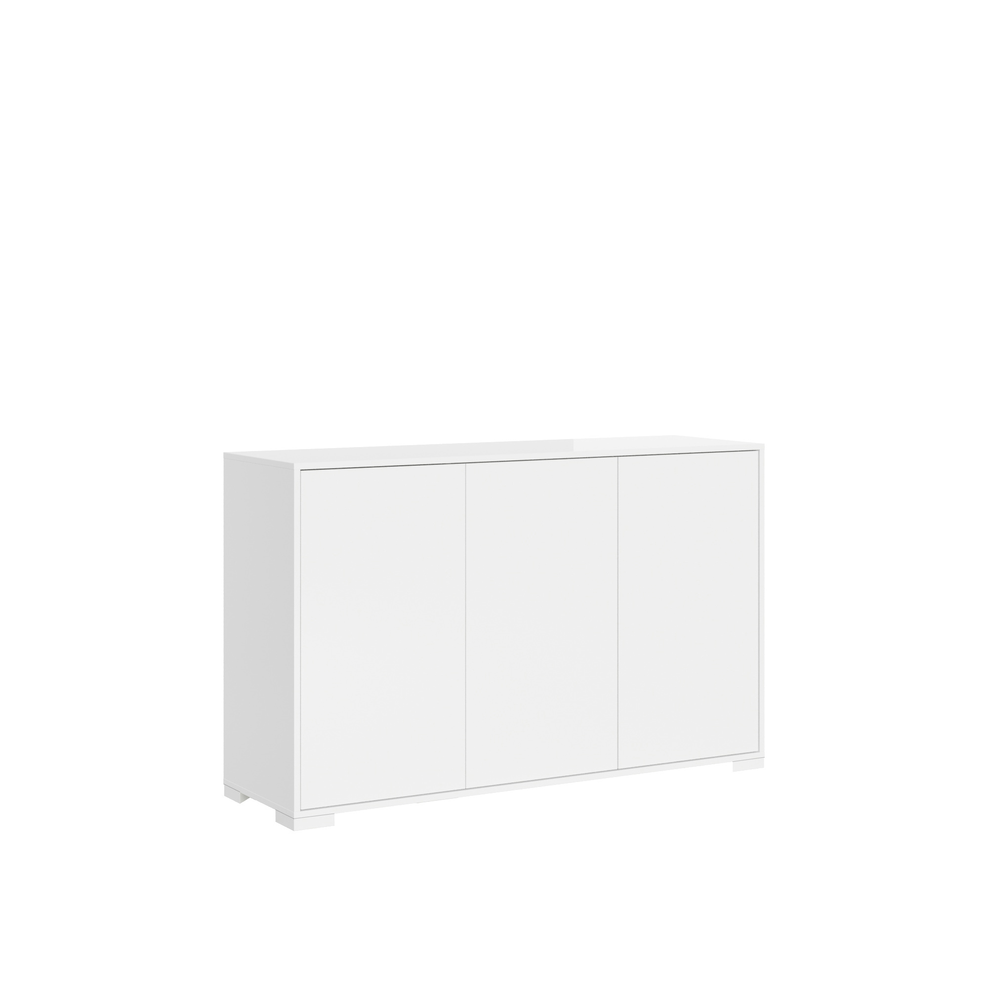 Madia moderna 3 ante 130x40x83 cm Lumina bianco lucido 4 Madia moderna 3 ante 130x40x83 cm Lumina bianco lucido