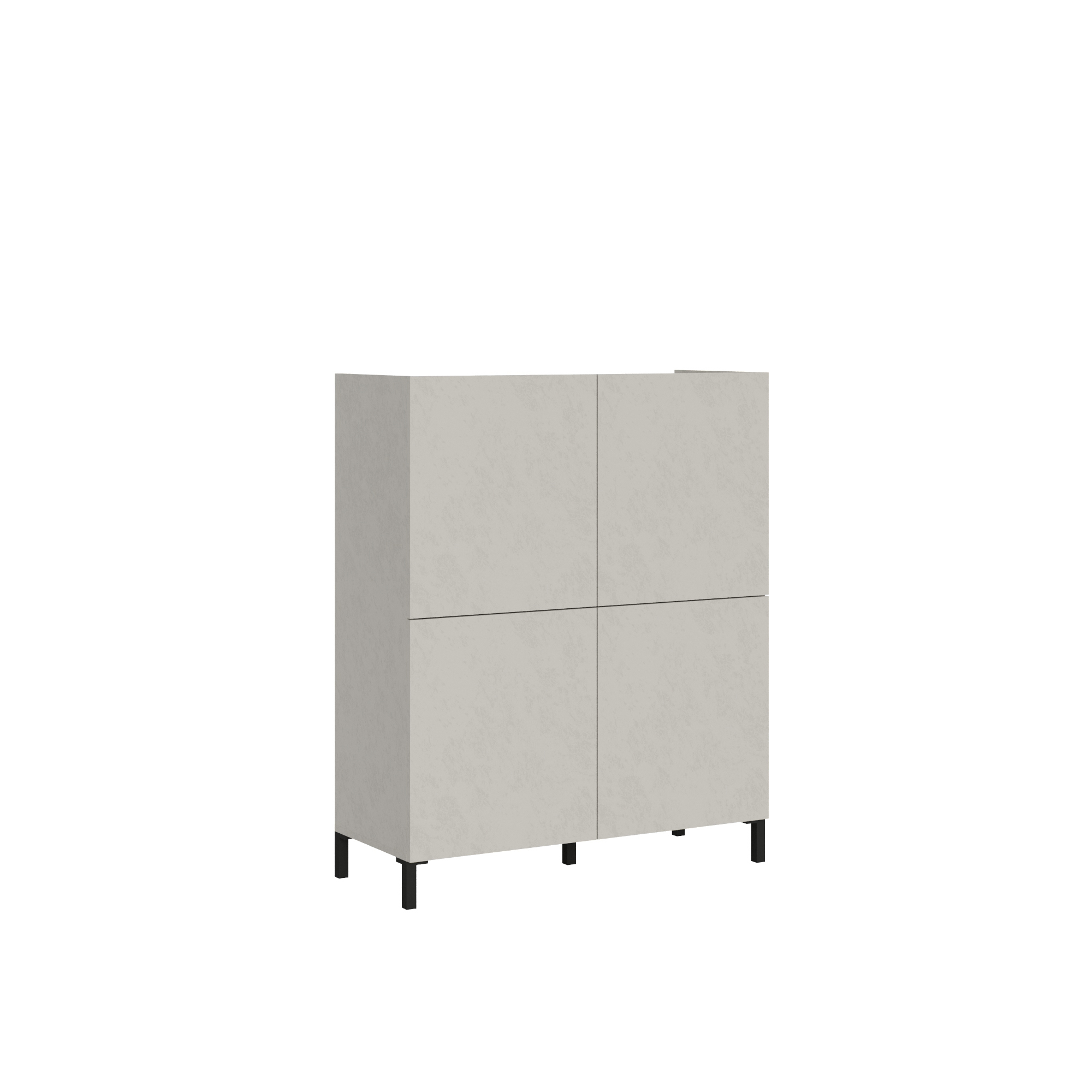 Credenza alta moderna 4 ante 90x35x110 cm Solaria cashmere 5 Credenza alta moderna 4 ante 90x35x110 cm Solaria cashmere