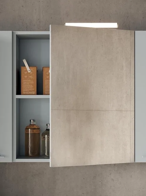 Lavanderia LD003 - Composizione Luxury Compab L 320,5 x P 50/63/20,8 cm 5 Composizione lavanderia LD003 Compab - dettaglio specchiera