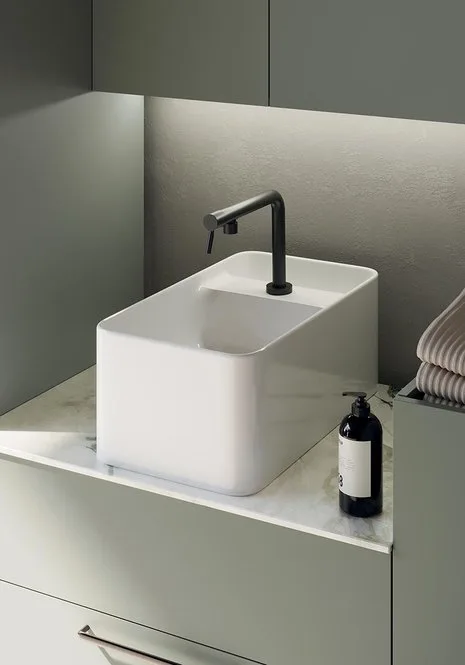 Lavanderia LD004 - Composizione Luxury Compab L 320 x P 20,8/63 cm 4 Composizione lavanderia LD004 Compab - dettaglio lavabo