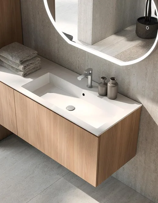 Lavanderia LG006 - Composizione Luxury Compab L 430 x P 51/70 cm 2 Composizione lavanderia LG006 Compab - dettaglio lavabo