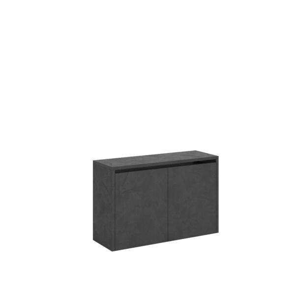 Panca inferiore allungabile 26x72/300 cm Evolve antracite spatolato allunghe interne