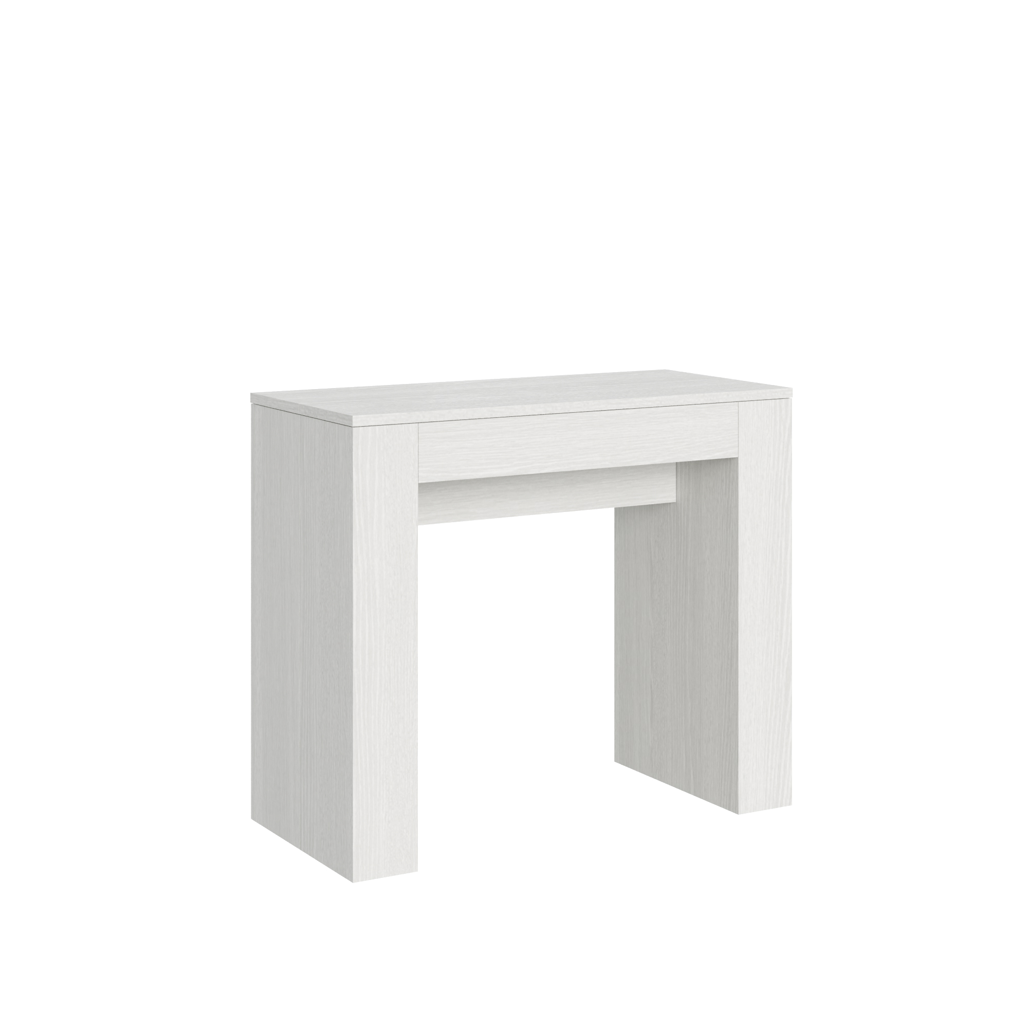 Consolle allungabile 90x42/302 cm Modem bianco frassino 5 Consolle allungabile 90x42/198 cm Modem Small bianco frassino
