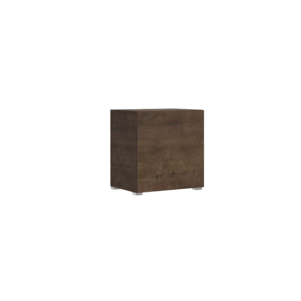 Base a terra Isoka L.60 H.60 P.39,2 con piedini sx-dx Noce