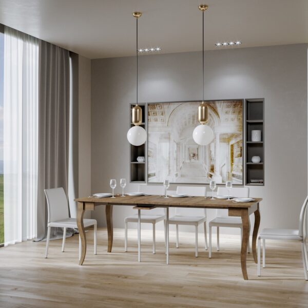 Consolle allungabile 90x48/204 cm Olanda Small noce