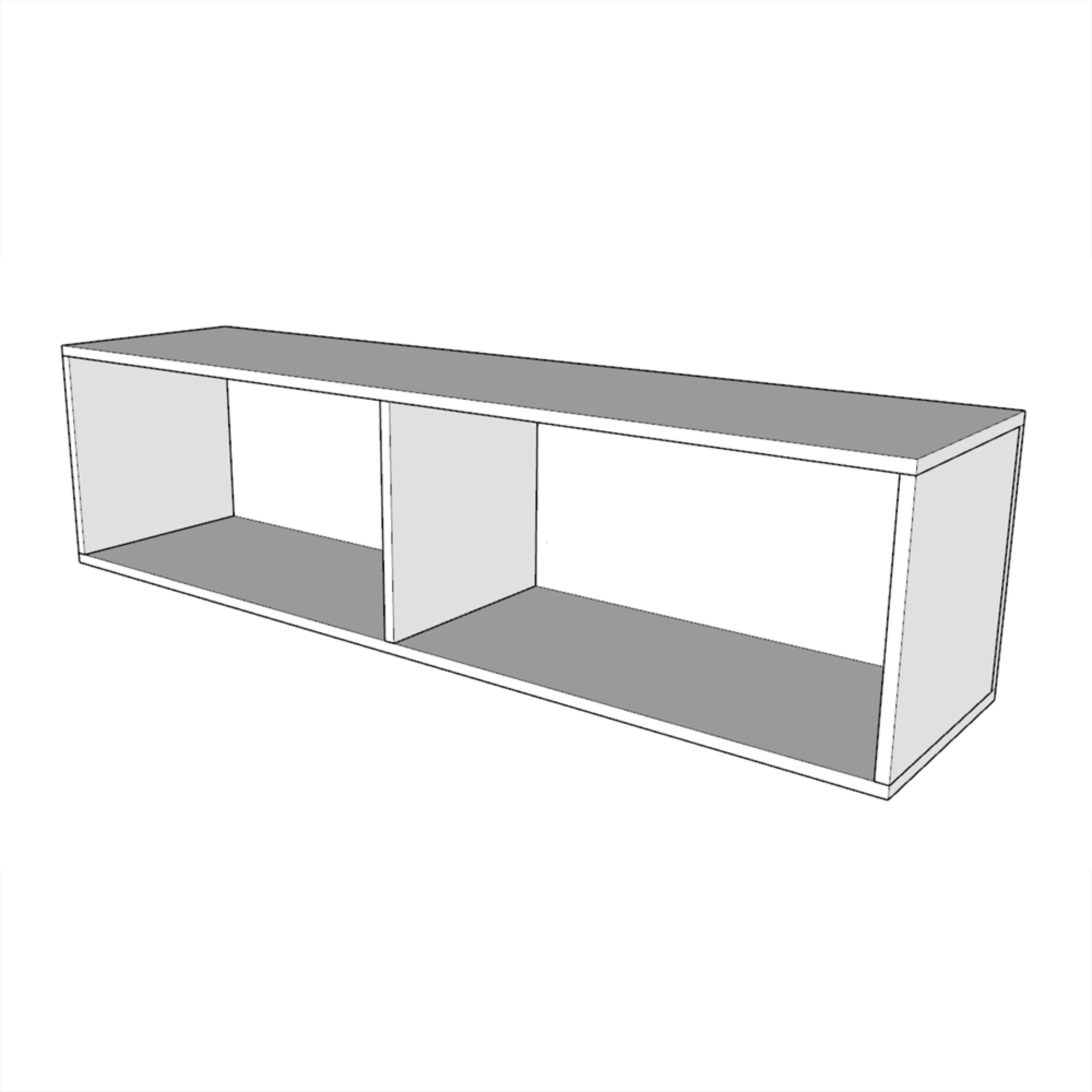 Letto matrimoniale francese a scomparsa 140 Kentaro con pensile noce L.153,6 P.39,2 H.250,5 cm (aperto P.215 cm) 4 Letto matrimoniale a scomparsa 160 Kentaro con pensile bianco frassino