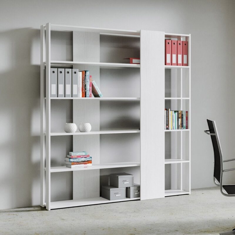 Libreria a giorno Kato B bianco frassino