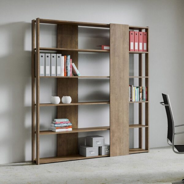 Libreria a giorno Kato B noce