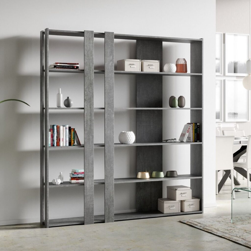 Libreria a giorno Kato C cemento