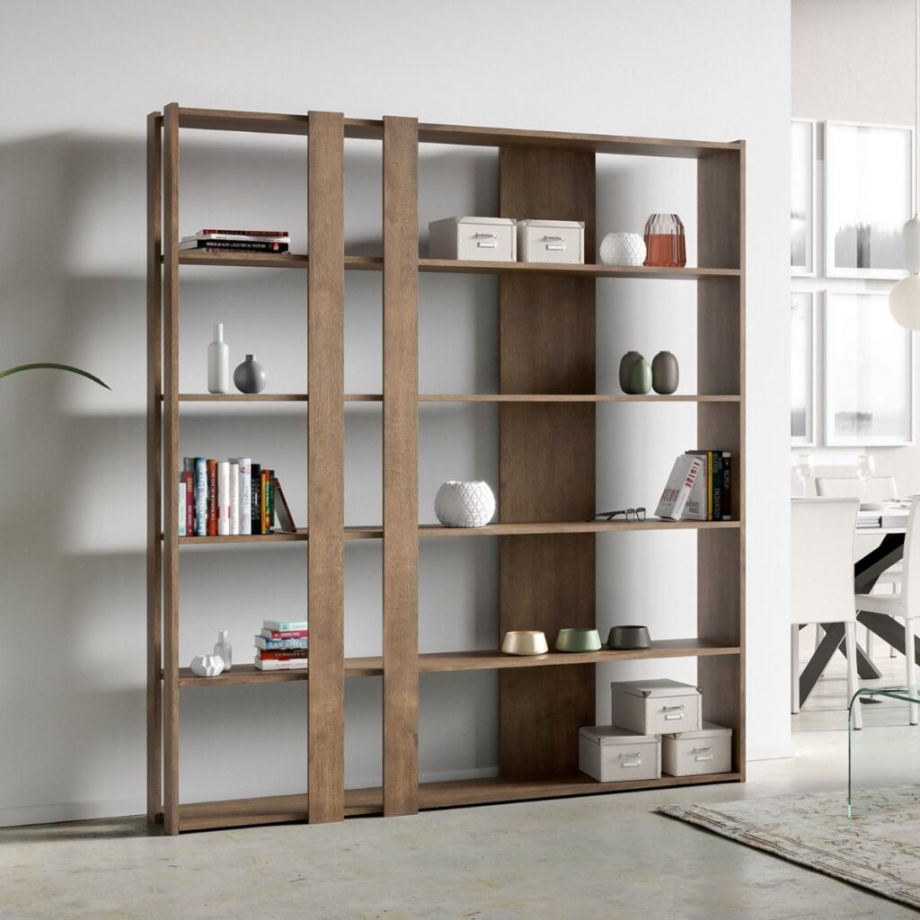 Libreria a giorno Kato C noce