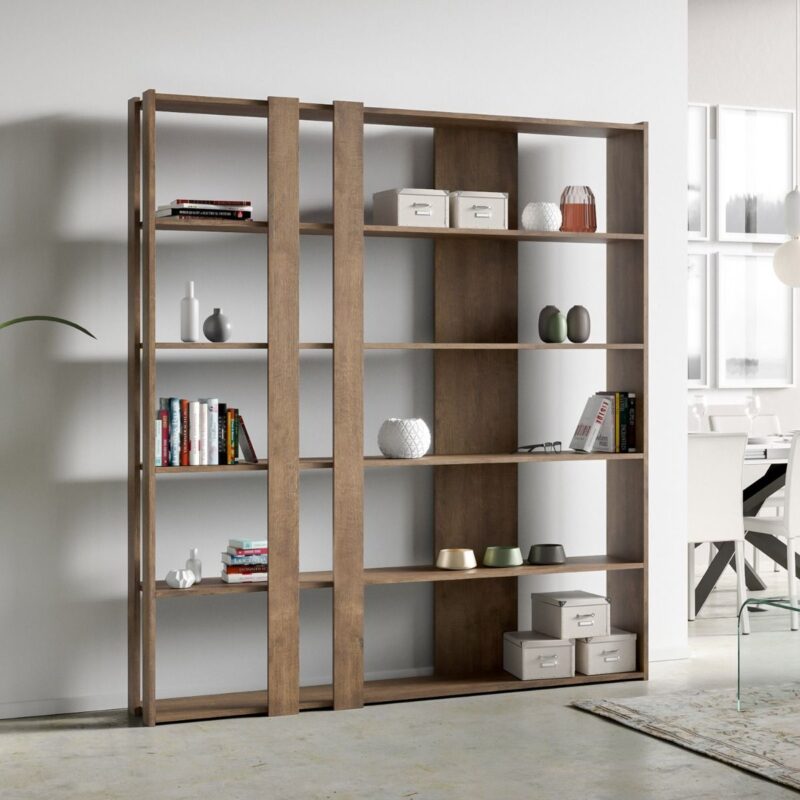 Libreria a giorno Kato C noce