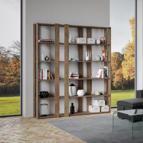 Libreria a giorno Kato E noce