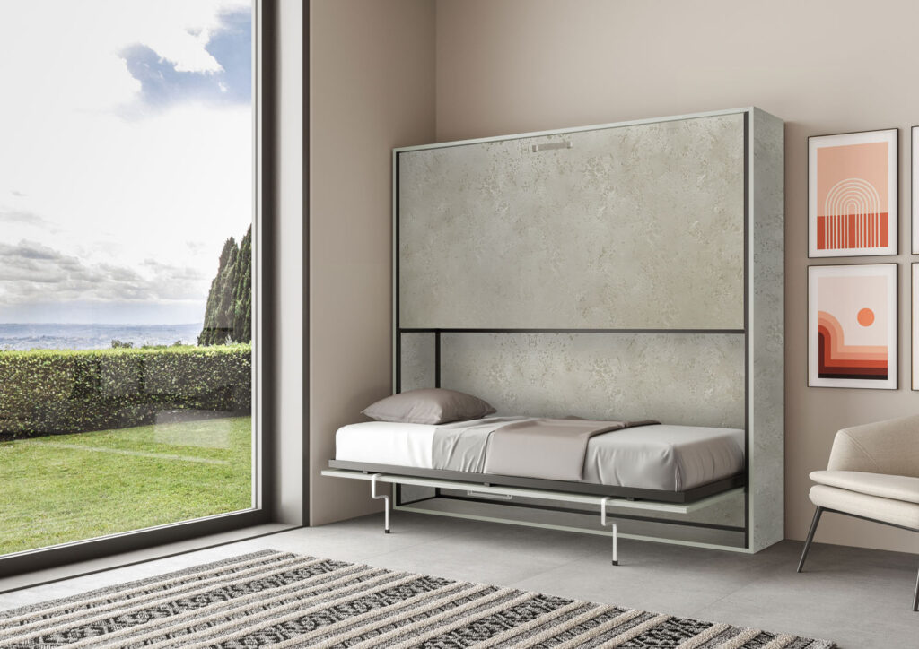 Letto doppio a scomparsa Kando cashmere