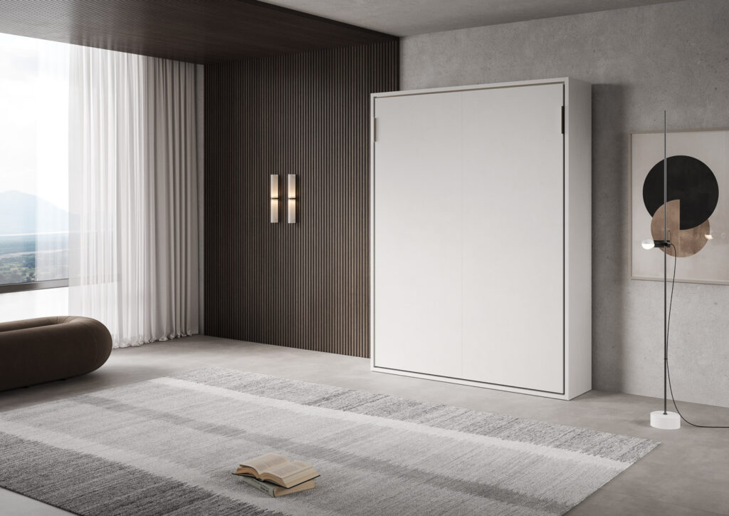 Letto matrimoniale a scomparsa 160 Versia bianco