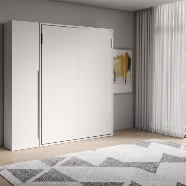 Letto matrimoniale a scomparsa 160 Versia con armadio 1 anta sx bianco