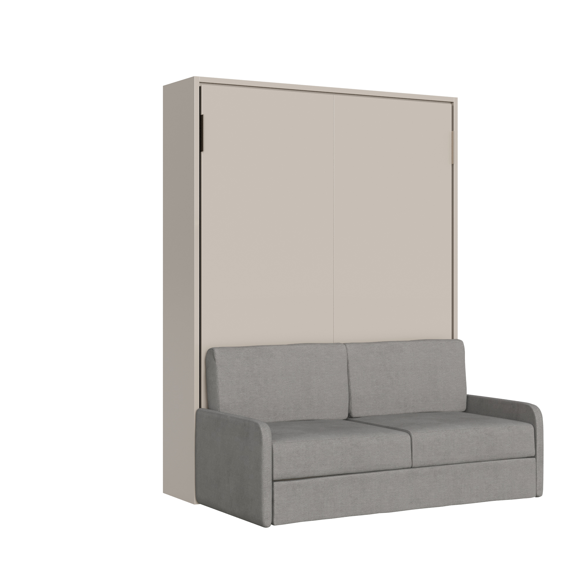 Letto matrimoniale a scomparsa 160 Versia con divano argilla L.175,2 P.123 H.218,3 cm (aperto P.224 cm) 7 Letto matrimoniale a scomparsa 160 Versia con divano argilla