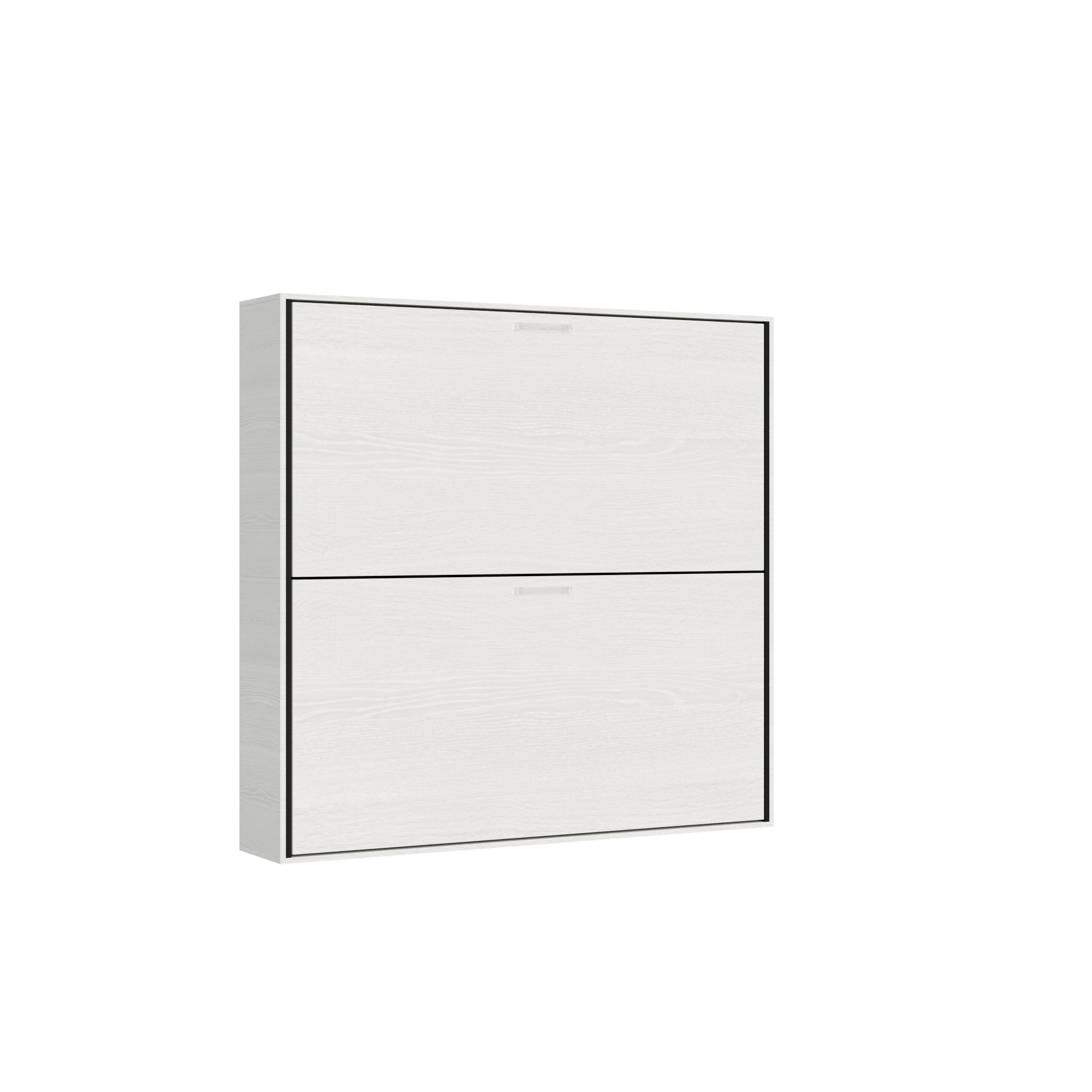 Letto doppio a scomparsa Kando bianco frassino L.199,9 P.39,2 H.190,8 cm (aperto P.106 cm) 5 Letto doppio a scomparsa Kando bianco frassino