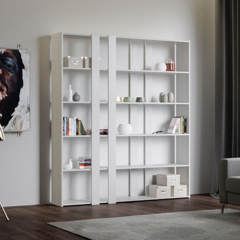 Libreria a giorno Kato A bianco frassino