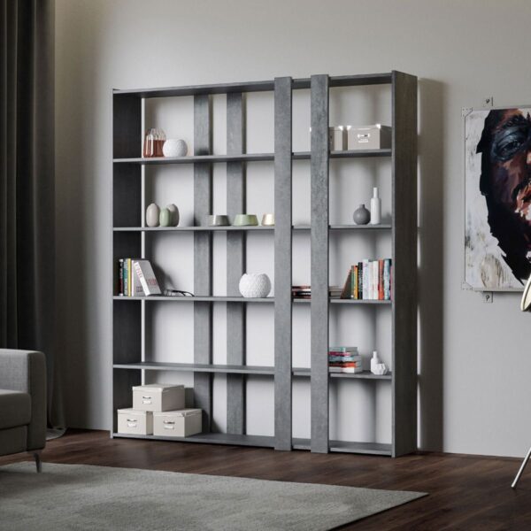 Libreria a giorno Kato A cemento