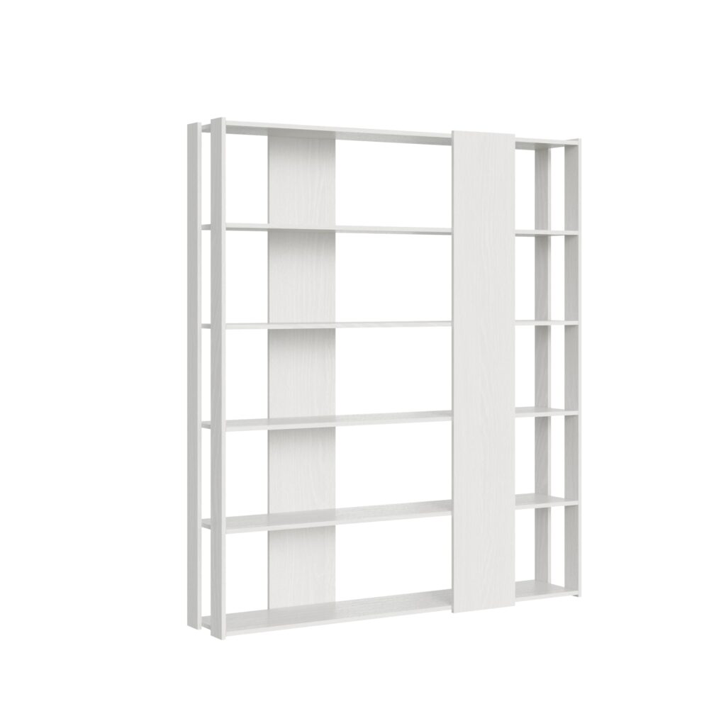 Libreria a giorno Kato B bianco frassino