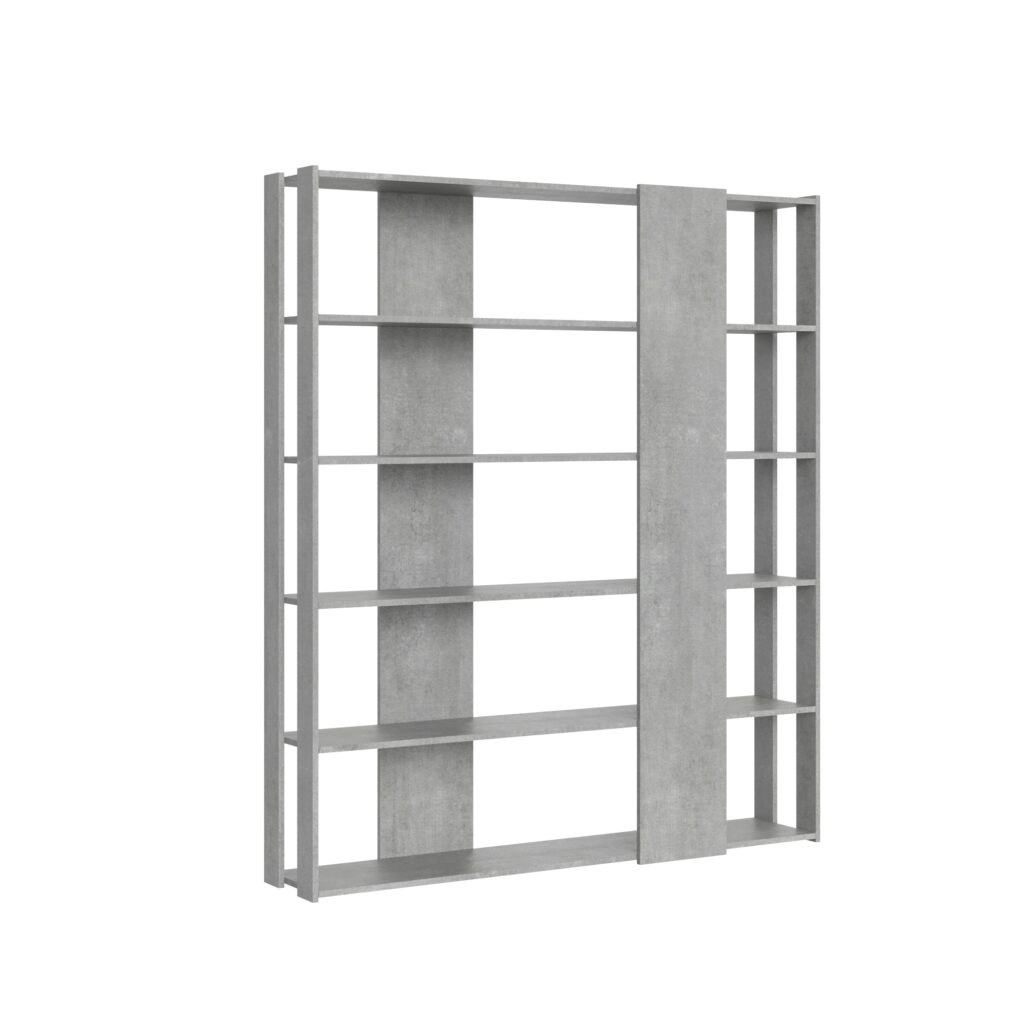 Libreria a giorno Kato B cemento