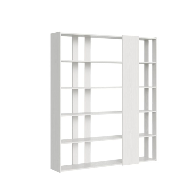 Libreria a giorno Kato D bianco frassino