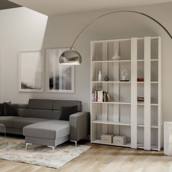 Libreria a giorno Kato Small A bianco frassino