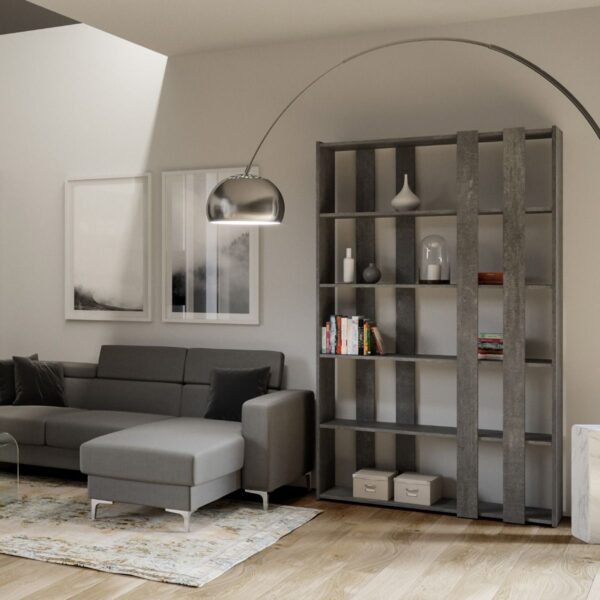 Libreria a giorno Kato Small A cemento