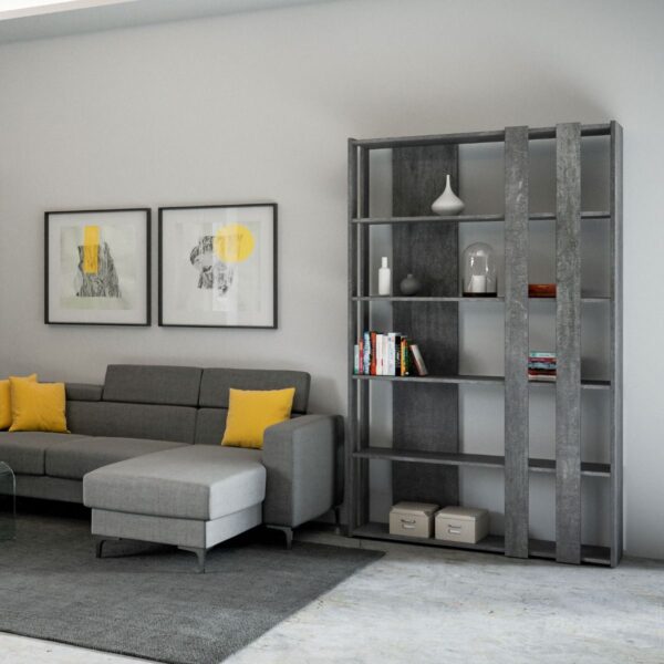 Libreria a giorno Kato Small B cemento