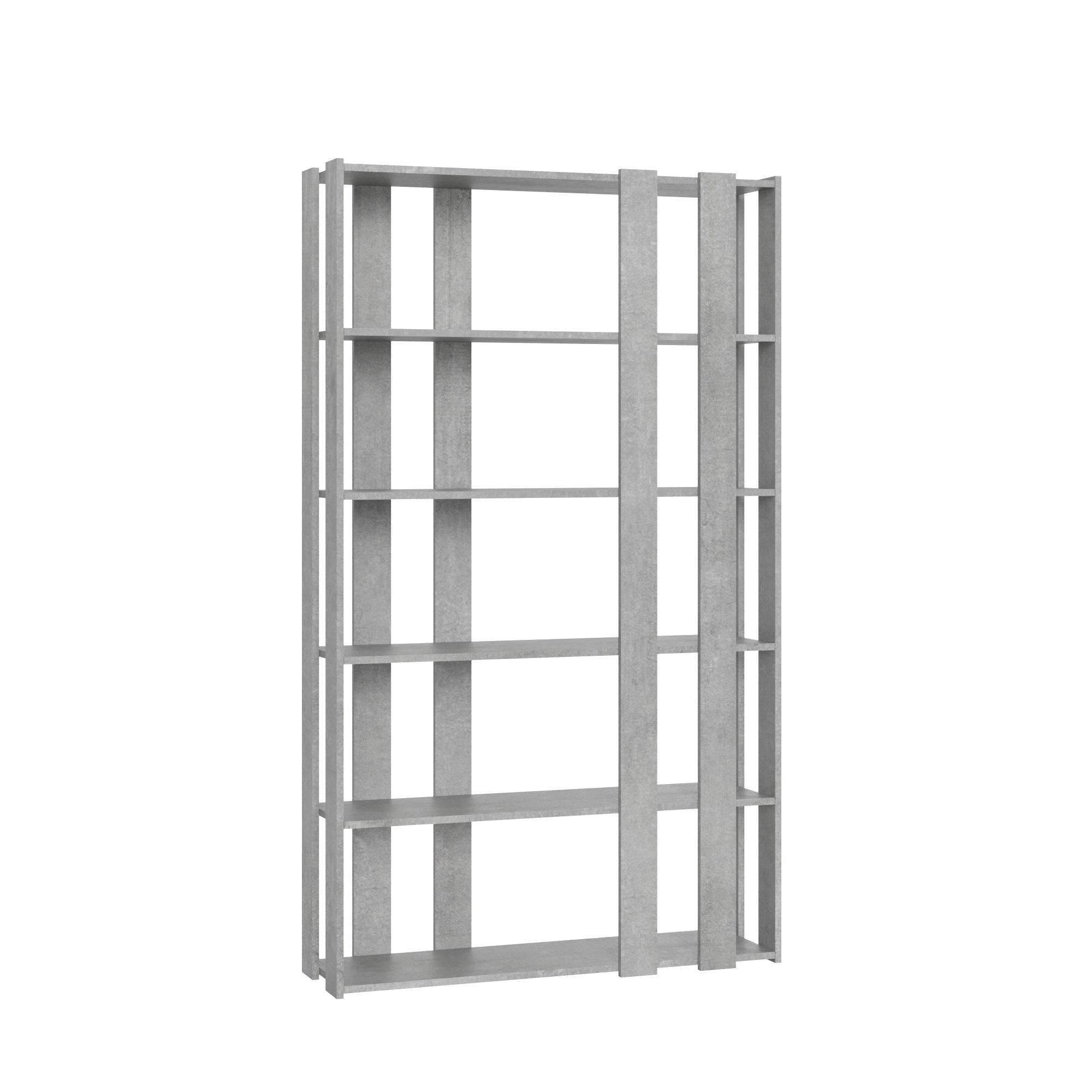 Libreria a giorno Kato Small E cemento L.120 P.36 H.204 cm 2 Libreria a giorno Kato Small E cemento