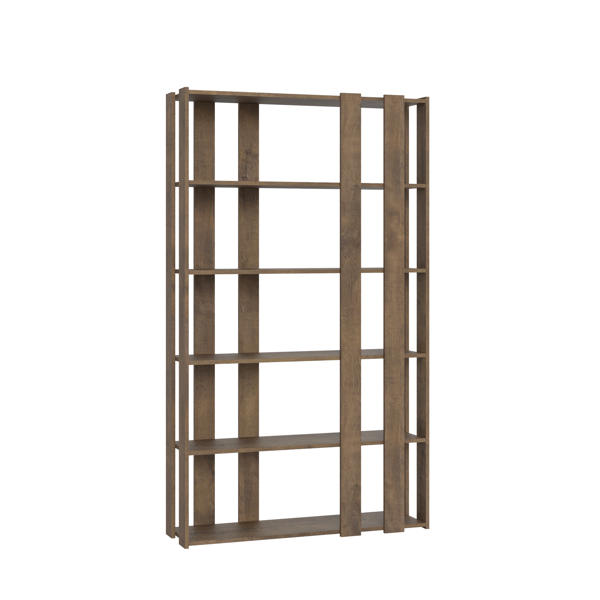 Libreria a giorno Kato Small E noce L.120 P.36 H.204 cm 2 Libreria a giorno Kato Small E noce