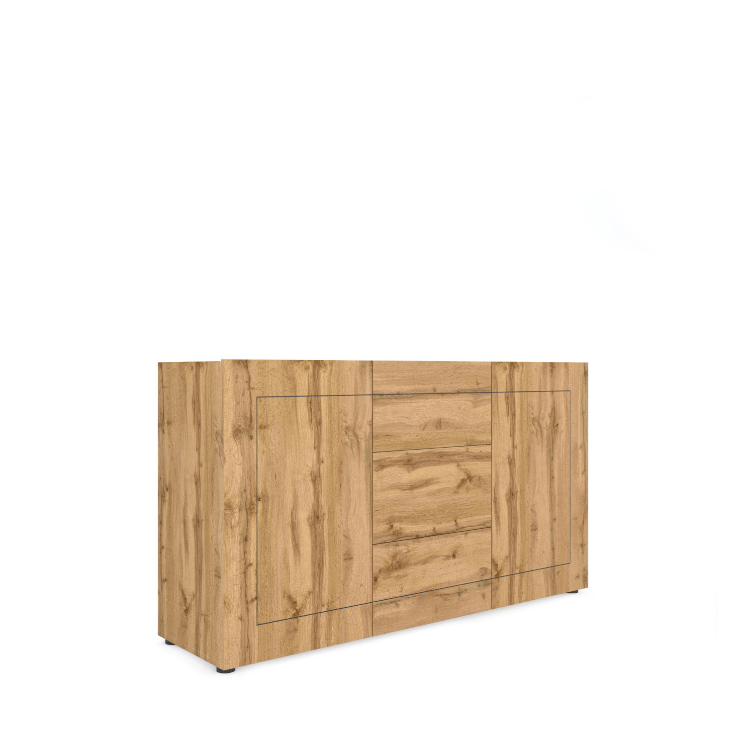 Madia moderna 2 ante/3 cassetti 150x40x83,5 cm Elios quercia natura 3 Madia moderna 2 ante/3 cassetti 150x40x83,5 cm Elios quercia natura