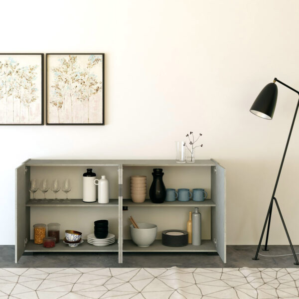 Madia moderna 4 ante 174x40x81 cm Riflesso cashmere