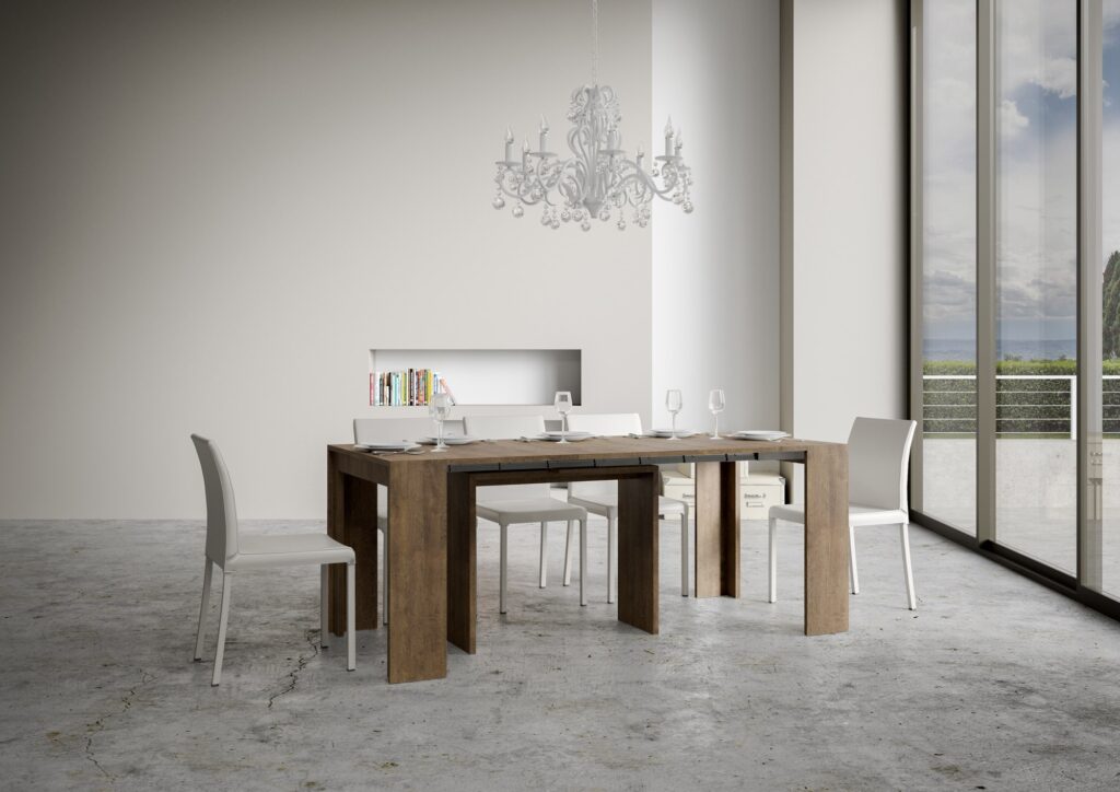 Consolle allungabile 90x42/198 cm Mia Small noce