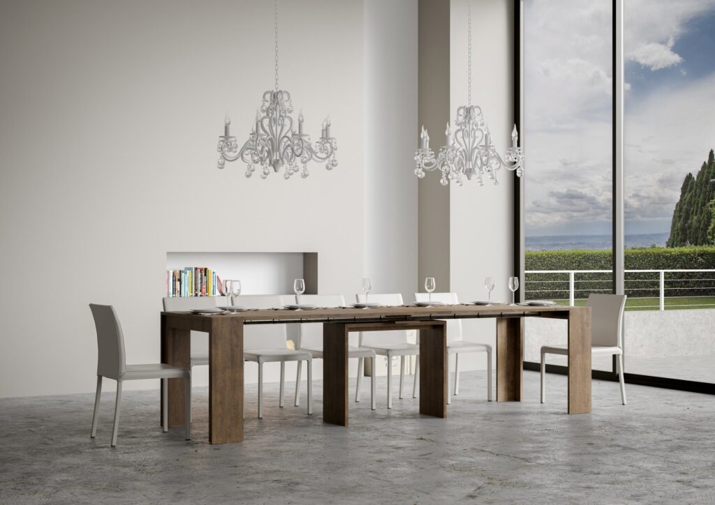 Consolle allungabile 90x42/302 cm Mia noce