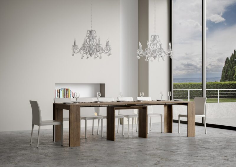Consolle allungabile 90x42/302 cm Mia noce