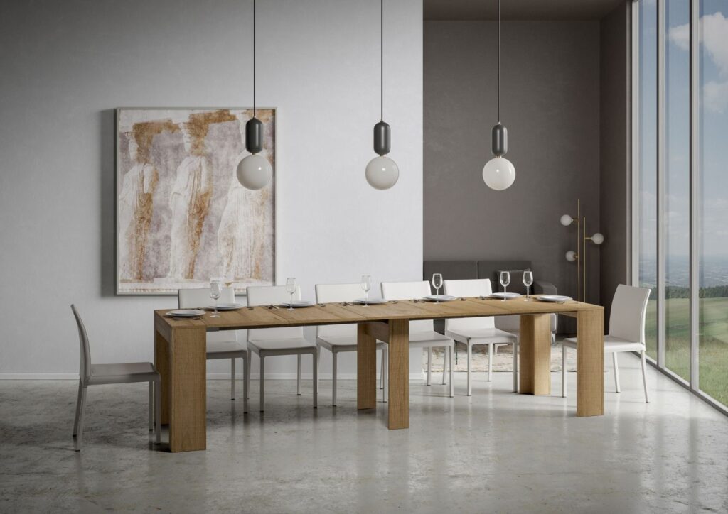 Consolle allungabile 90x42/302 cm Modem quercia natura
