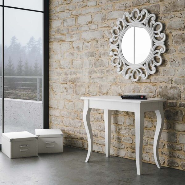 Consolle allungabile 90x48/204 cm Olanda Small bianco frassino