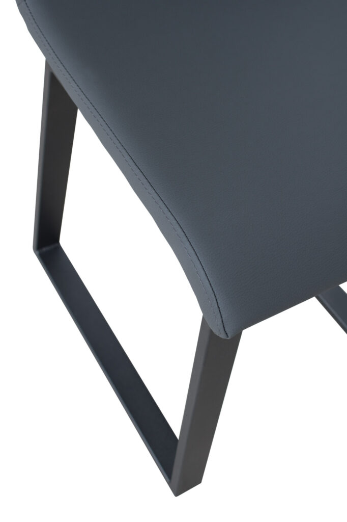 Sedia Baffy gambe Antracite cuscino Grigio 11