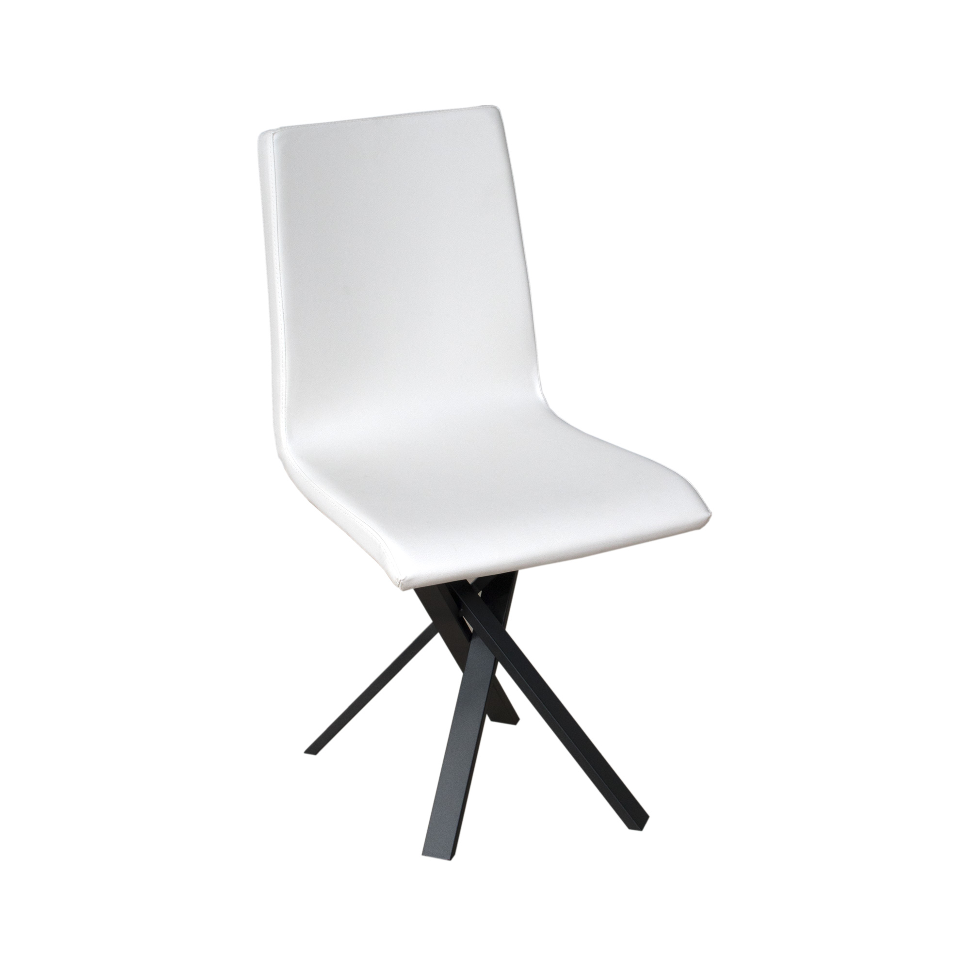 Sedia Aury gambe Antracite cuscino Bianca 01 L.40/44 P.42 H.86 5 Sedia Aury gambe Antracite cuscino Bianca 01