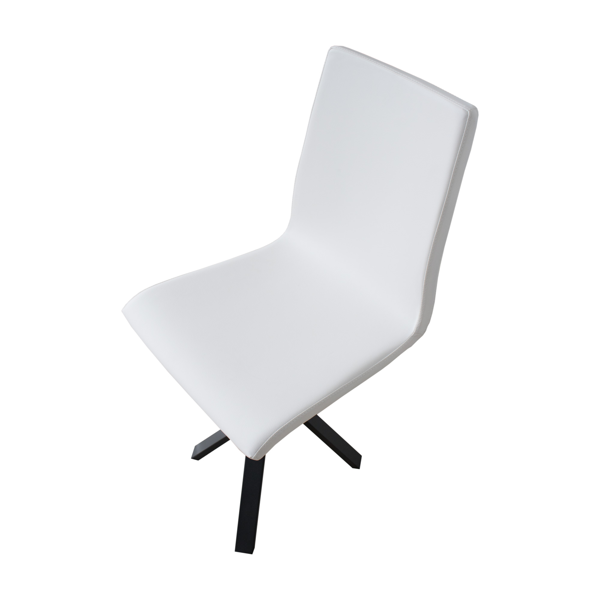 Sedia Aury gambe Antracite cuscino Bianca 01 L.40/44 P.42 H.86 3 Sedia Aury gambe Antracite cuscino Bianca 01