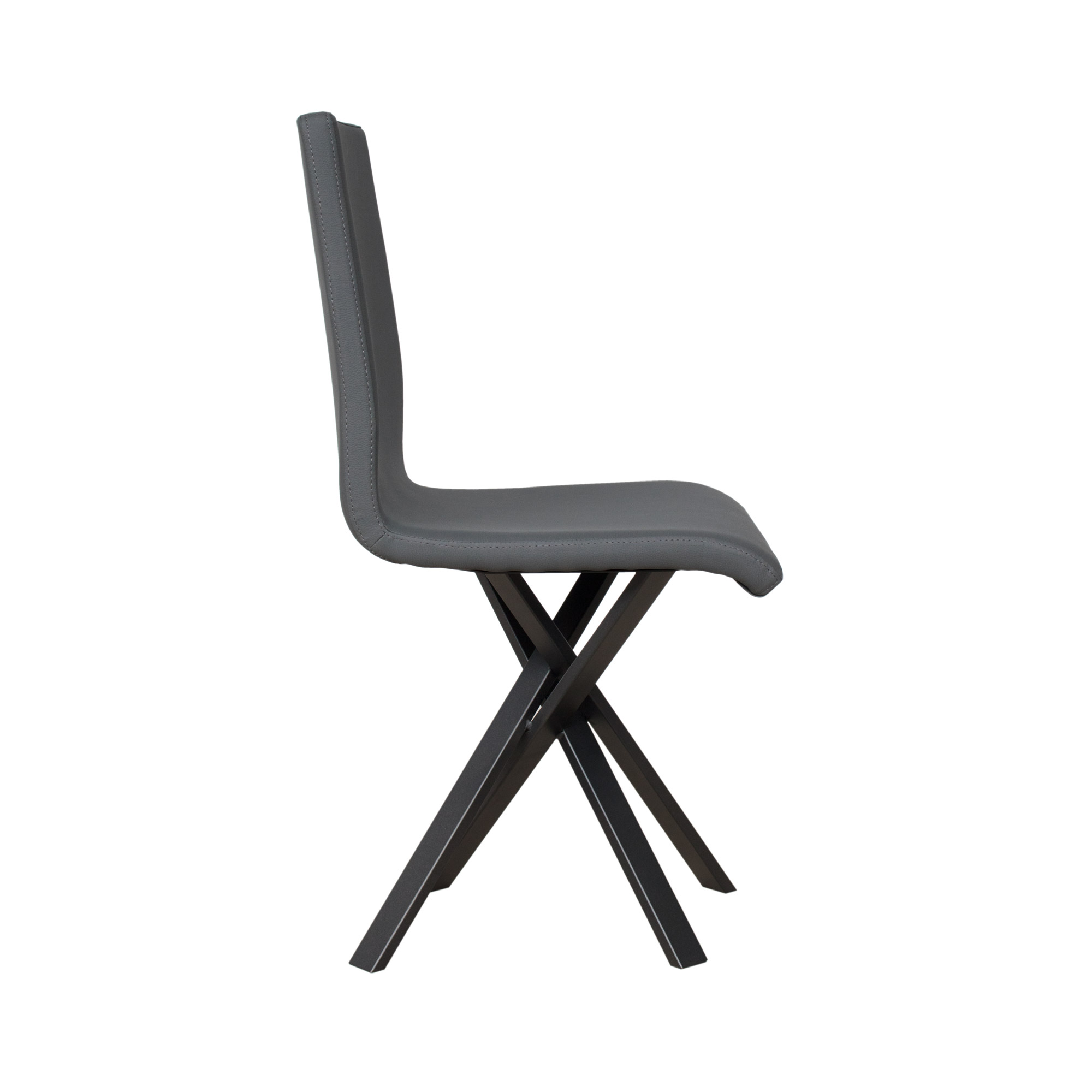 Sedia Aury gambe Antracite cuscino Grigio 11 L.40/44 P.42 H.86 5 Sedia Aury gambe Antracite cuscino Grigio 11
